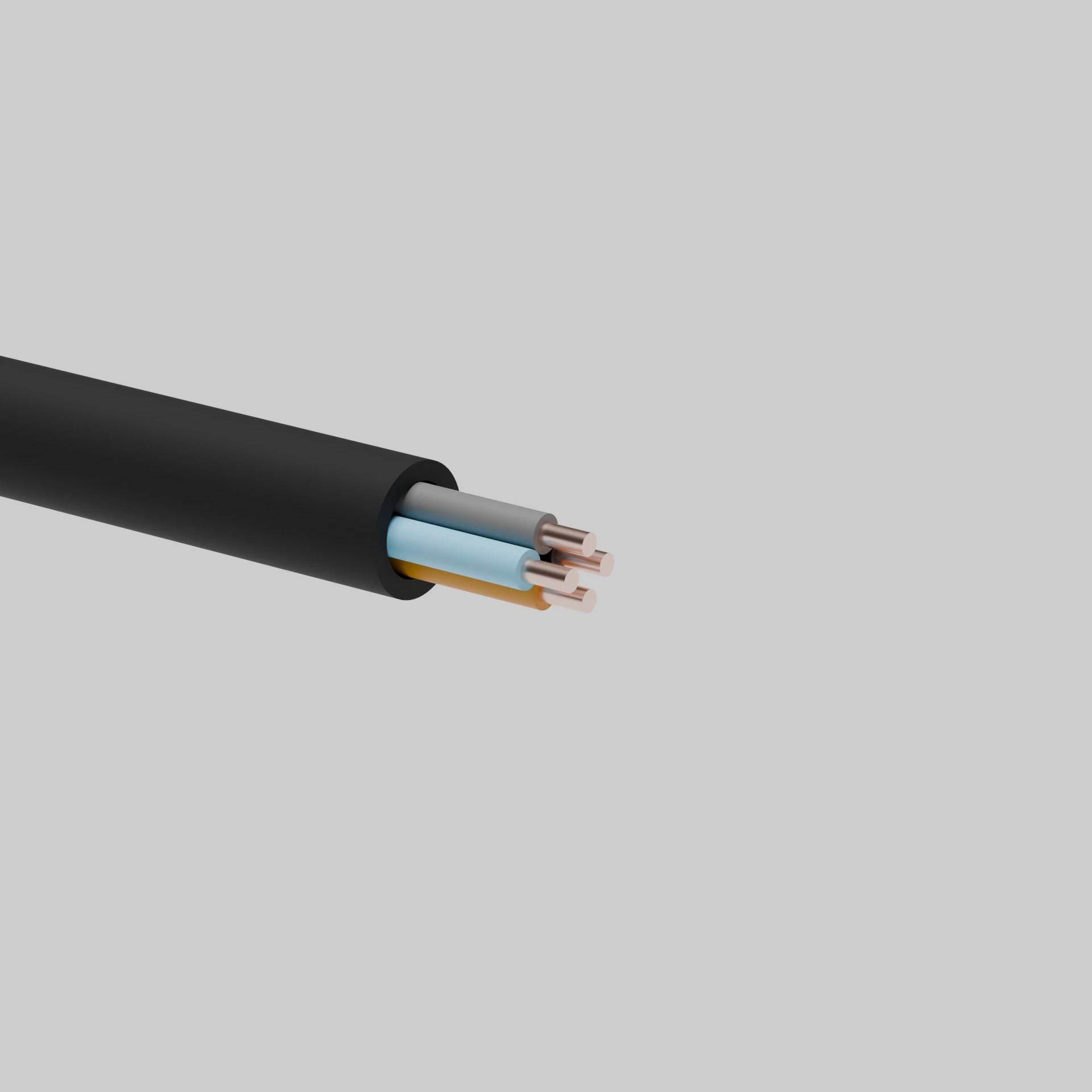 Кабель ВВГнг-LS 4х4 мм2, чорний GAL-KAT